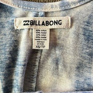 Light blue tie dye mini billabong dress
